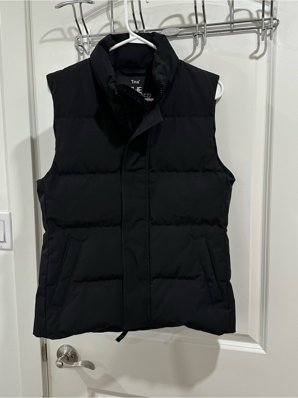 Aritzia Womens TNA Powder Parka Vest,black, Sz S, Sleevless, Quilted, Goose Down